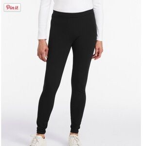 LL Bean Women’s Large Black Perfect Fit Pants, Leggings New No Tag